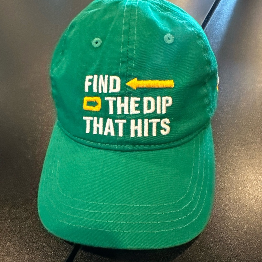 Stylish Green Slogan Cap for Men